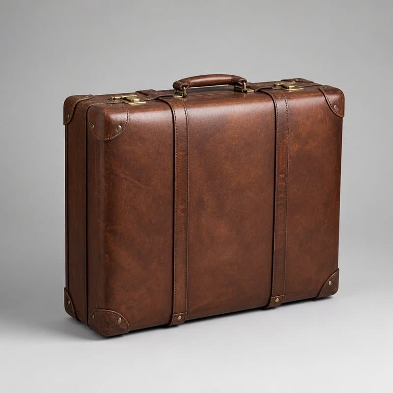 Brown Leather Valise