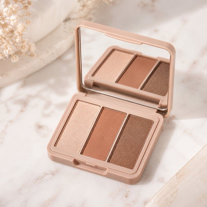 3-Tone Eye Shadow with Mirror