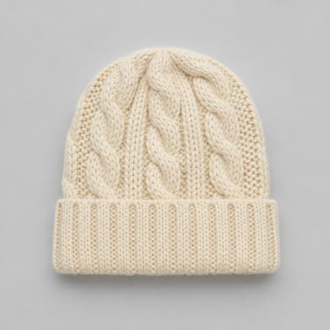 Cable Knit Hat - 1