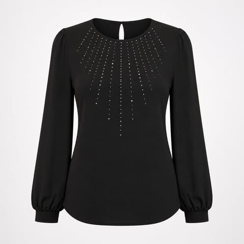 Rhinestone Blouse - 1