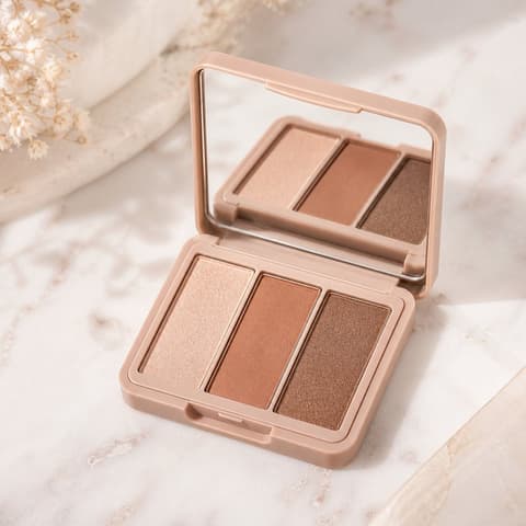3-Tone Eye Shadow with Mirror - 1